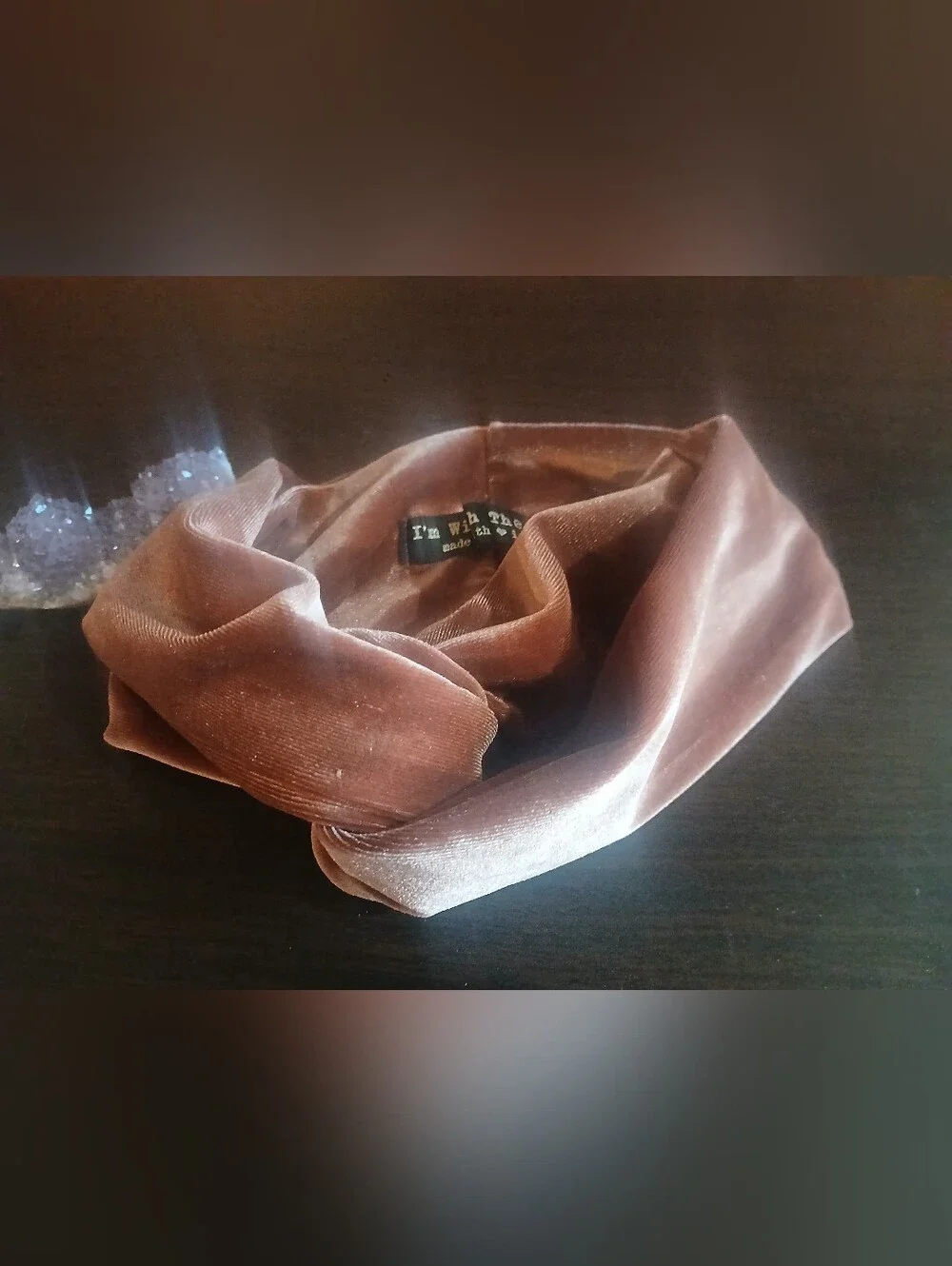 NWOT/ IM WITH THE BAND brown velvet headband